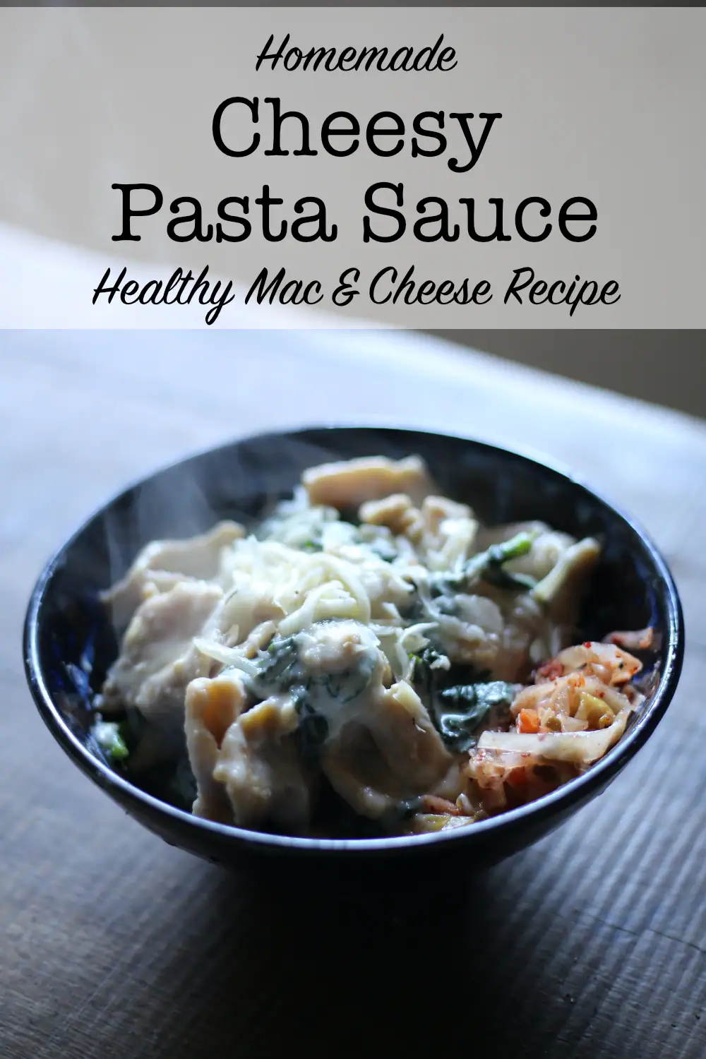 Cheesy sauce for pasta (healthy mac & cheese recipe)