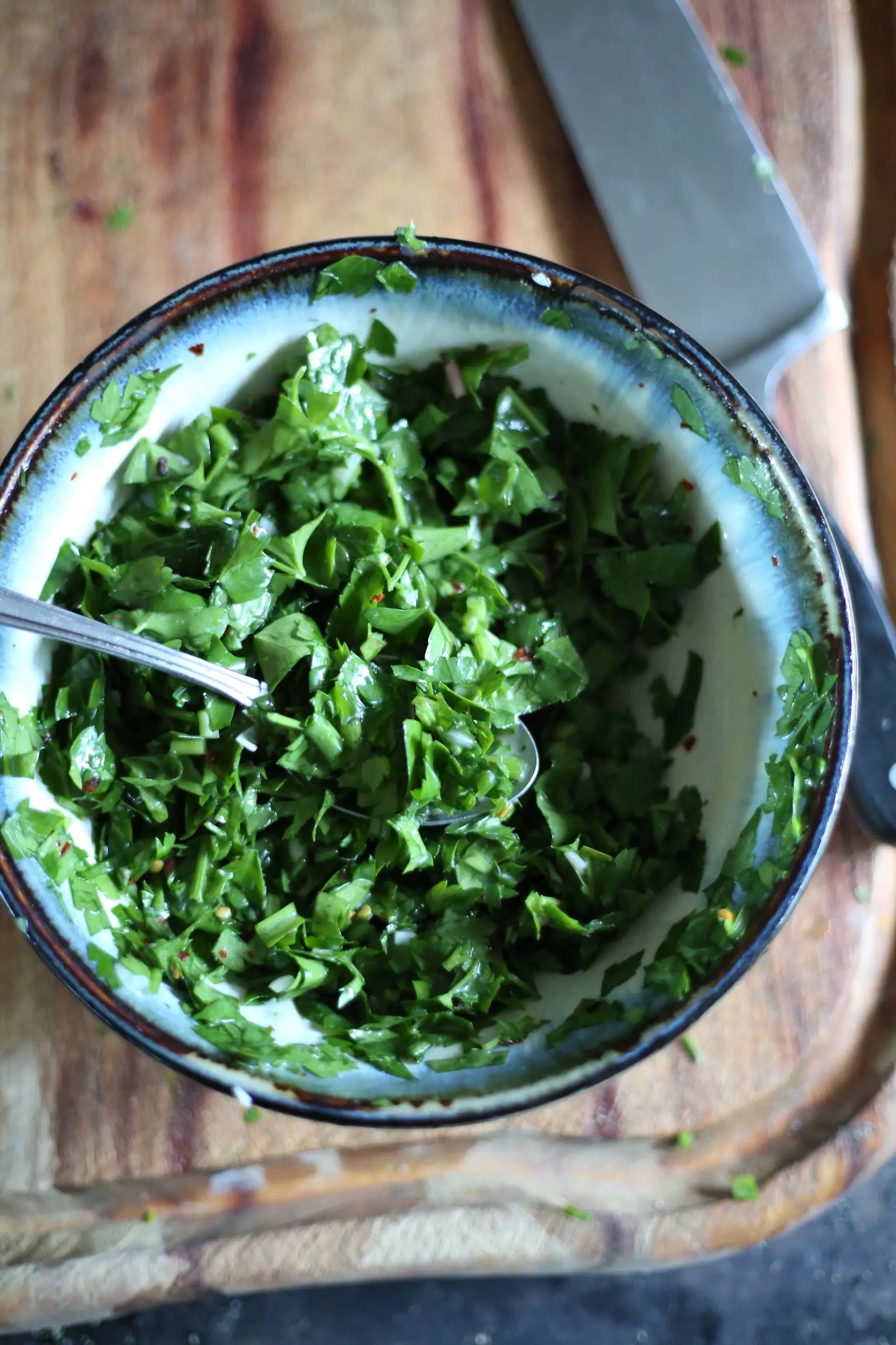 Parsley Chimichurri from the Garden